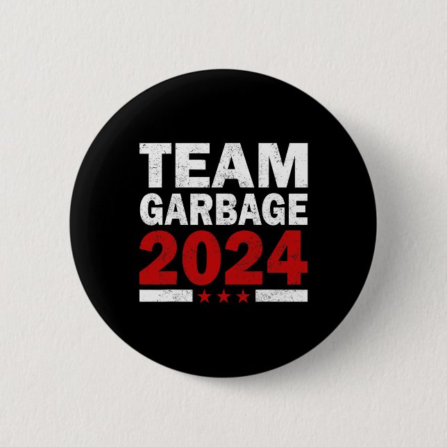 Mega Garbage Proud Trump Supporter  6 Cm Round Badge (Front)