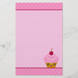 Mega Kawaii Cherry Cupcake Stationery