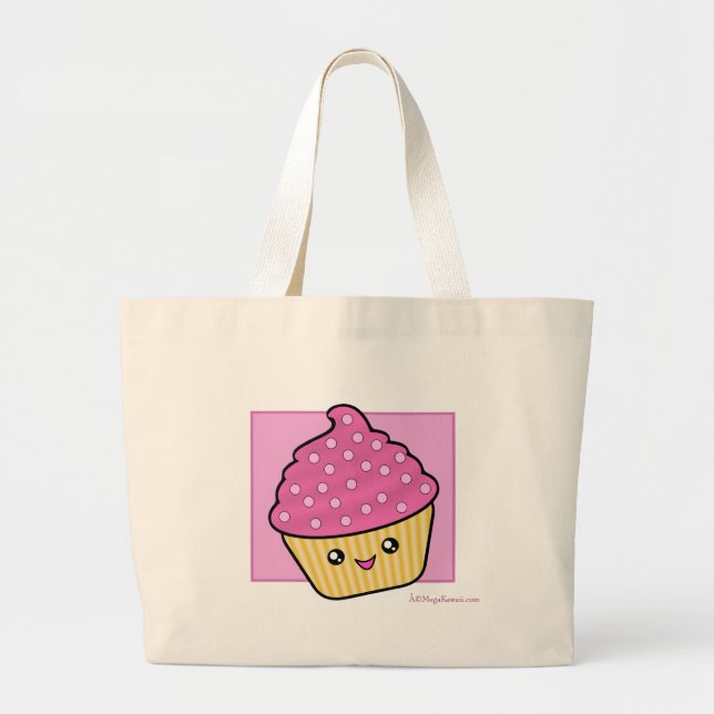 Mega Kawaii Cupcake Tote Bag (Front)