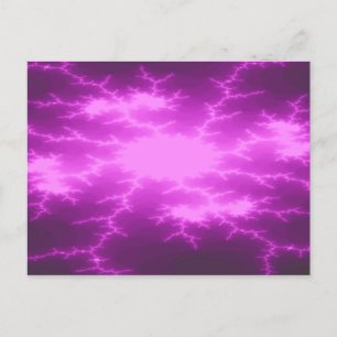 Mega Lightning Fractal Postcard