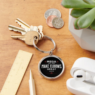MEGA Make Elbows GREAT Again Canada Elbows UP! Key Ring