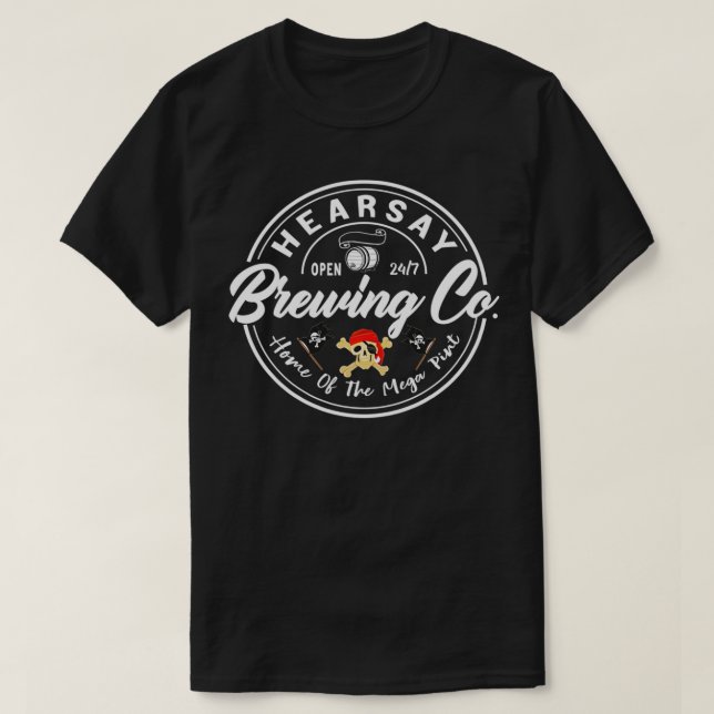 Mega Pint Hearsay Brewing Co classique T-Shirt (Design Front)