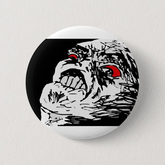 Mega Rage 6 Cm Round Badge (Front)