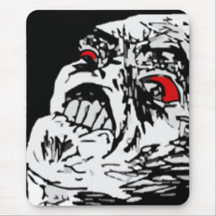 Mega rage comic face mouse pad