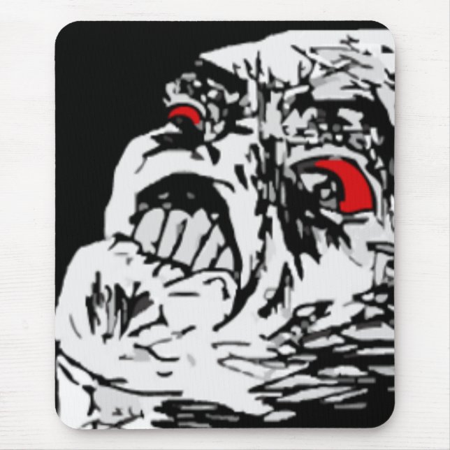 Mega rage comic face mouse pad (Front)