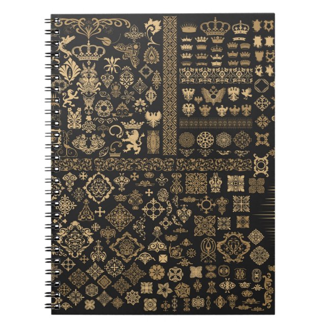 Mega set of baroque elements notebook (Front)