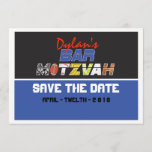 MEGA SPORTS Bar Bat Mitzvah Save the Date<br><div class="desc">WELCOME!!! I can personally help you with your order! EVERYTHING is customisable!  I can make this invite ANY colour for you. Just email requests to Marlalove@hotmail.com</div>