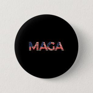 Mega Usa Flag Letters 4th Of July 2024 President T 6 Cm Round Badge