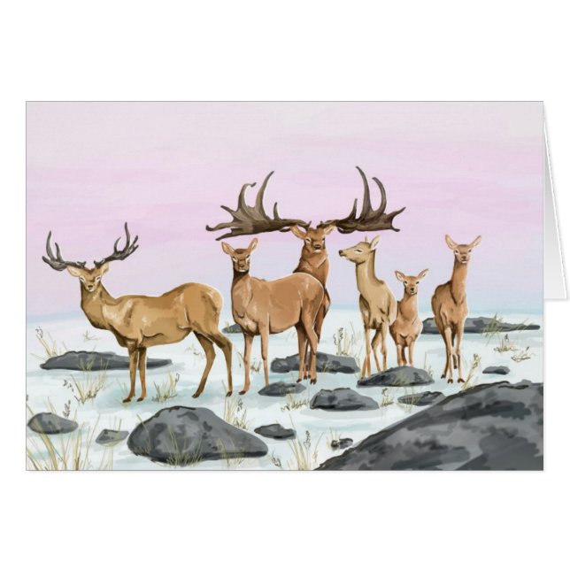 Megaceros (Irish Elk) Card (Front Horizontal)