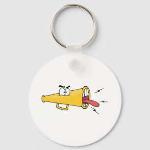 Megafon Cartoon Character Key Ring