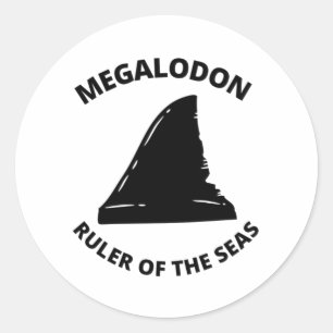 Megalodon Classic Round Sticker
