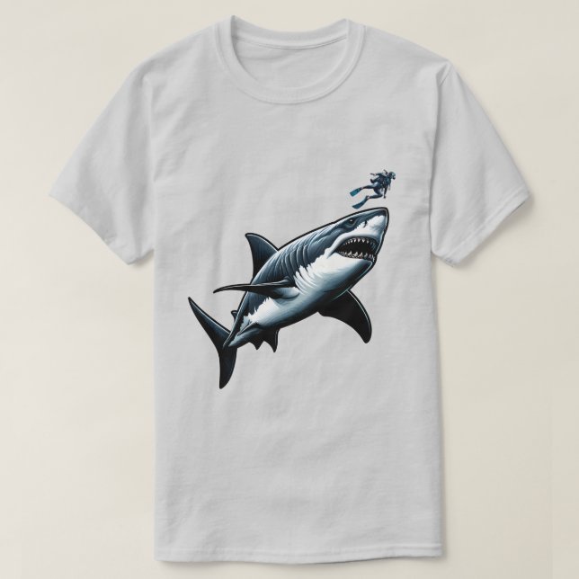 Megalodon Encounter T-Shirt (Design Front)