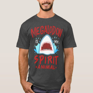 Megalodon Is My Spirit Animal retro T-Shirt