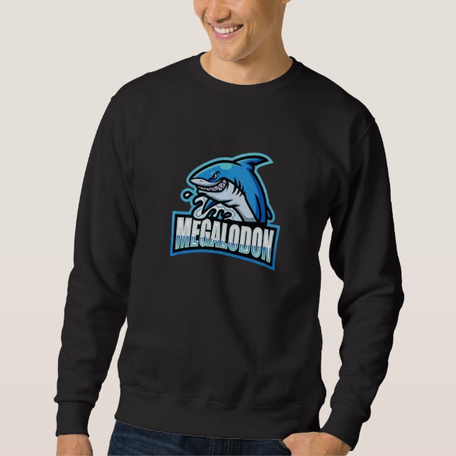 Megalodon Marine Dinosaurs Lovers Marine Biologist Sweatshirt (Front)