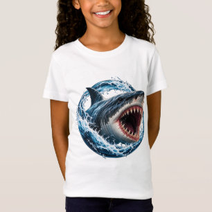 Megalodon Shark Attack Kids T-Shirt