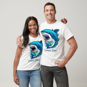 Megalodon Shark Cartoon T-Shirt