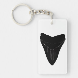 Megalodon Shark Tooth Key Chain