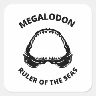 Megalodon    square sticker