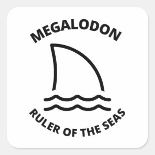 Megalodon   square sticker