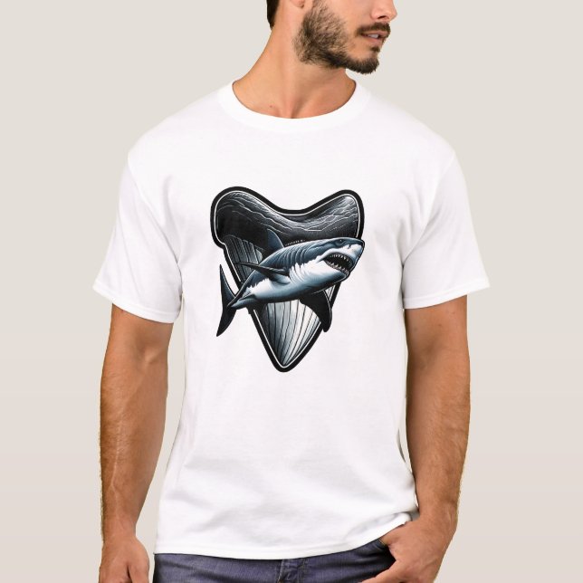 Megalodon Tooth T-Shirt (Front)