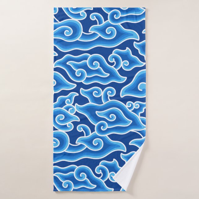 Megamendung batik pattern megamendung bath towel (Bath Towel)