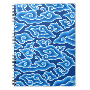 Megamendung batik pattern megamendung notebook