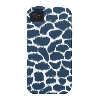 Megan Adams Animal Print Ikat Navy iPhone 4/4S Cover