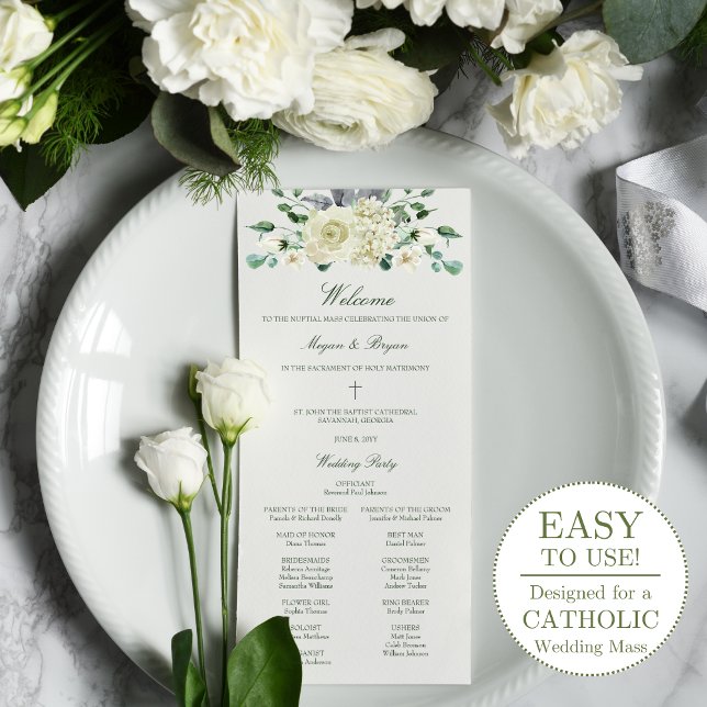 Megan Catholic Wedding Program with Mass (Creator Uploaded)