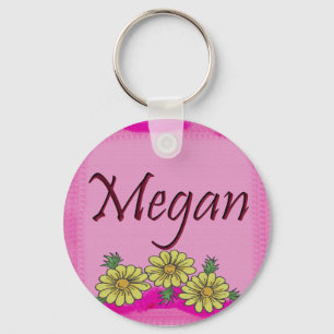 Megan Daisy Keychain