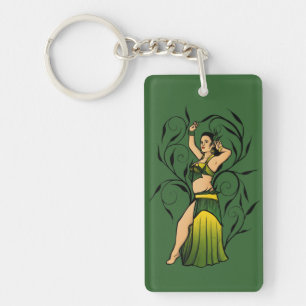 Megan Green Belly Dancer Key Ring