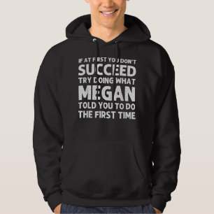 MEGAN Name Personalised Birthday Funny Christmas J Hoodie