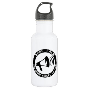 Megaphone: Keep Calm And Never Forget 532 Ml Water Bottle