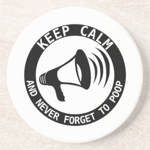 Megaphone: Keep Calm And Never Forget Coaster