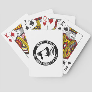 Megaphone: Keep Calm And Never Forget Playing Cards