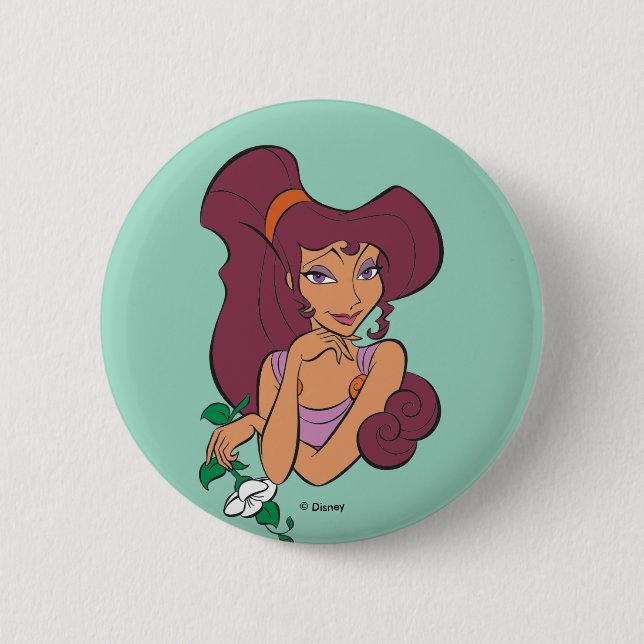 Megara Goddess at Heart Button (Front)