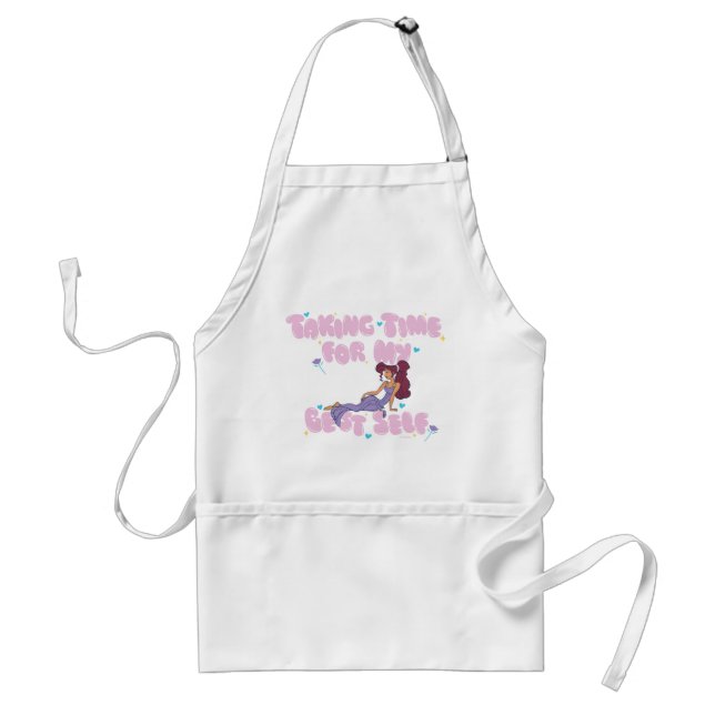 Megara - Taking Time For My Best Self Adult Apron (Front)