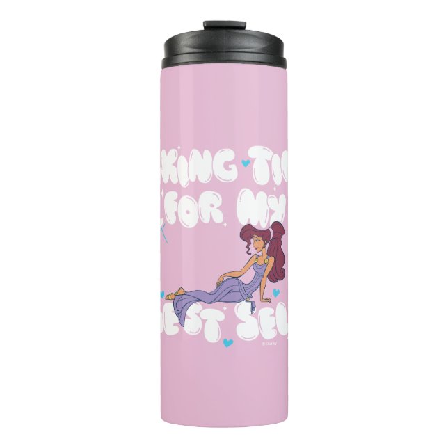 Megara - Taking Time For My Best Self Thermal Tumb Thermal Tumbler (Front)