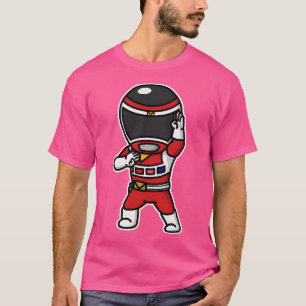 Megared Denji Sentai Megaranger Chibi Style Kawaii T-Shirt
