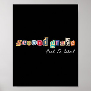 Megazine Letter Second Grade Teacher Kids Back To Poster
