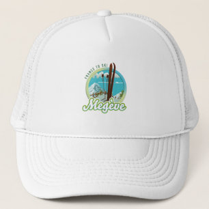 Megève france ski logo trucker hat