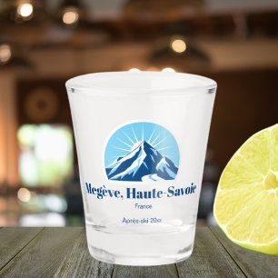 Megève Haute-Savoie France ski resort Shot Glass