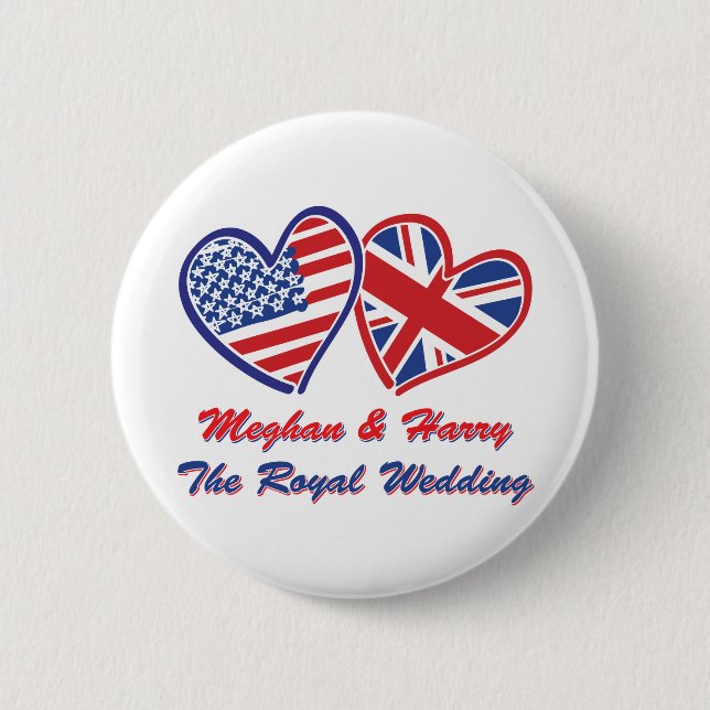 Meghan-and-Harrys Wedding 6 Cm Round Badge (Front)