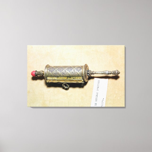 Megillah case, from Alsace Canvas Print (Front)