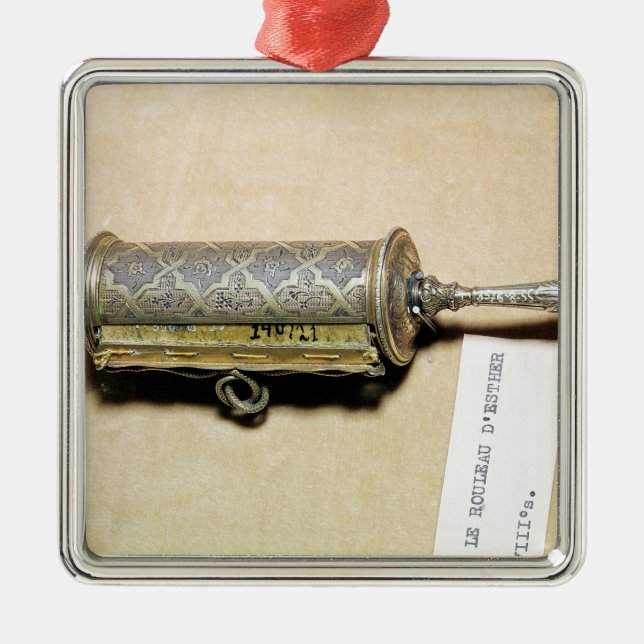 Megillah case, from Alsace Metal Tree Decoration (Front)