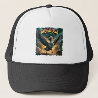 Megoosa Illustration – Medusa Goose Funny Scary Trucker Hat