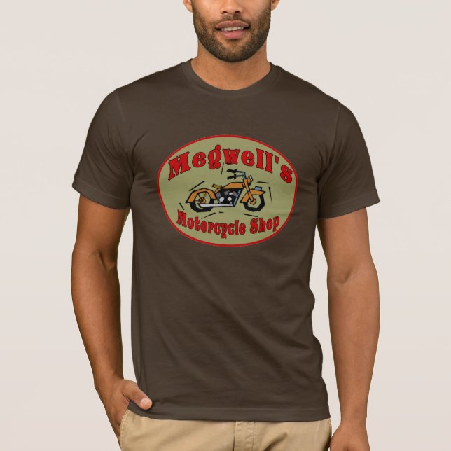 Megwell's Motorcycle Shop T-Shirt (Front)