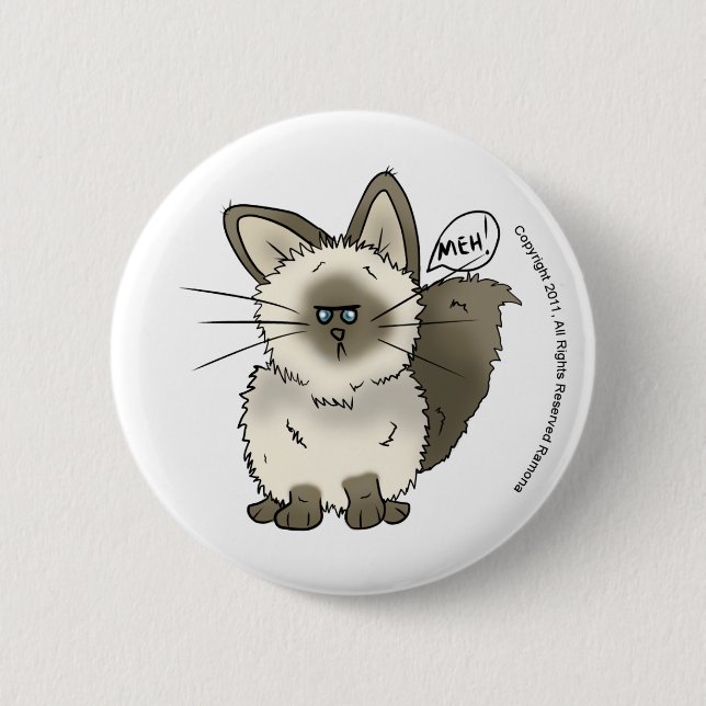 Meh Cat Button (Front)