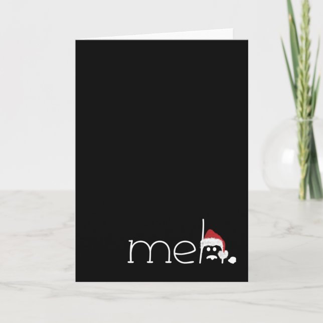 meh. Christmas Holiday Card (Front)