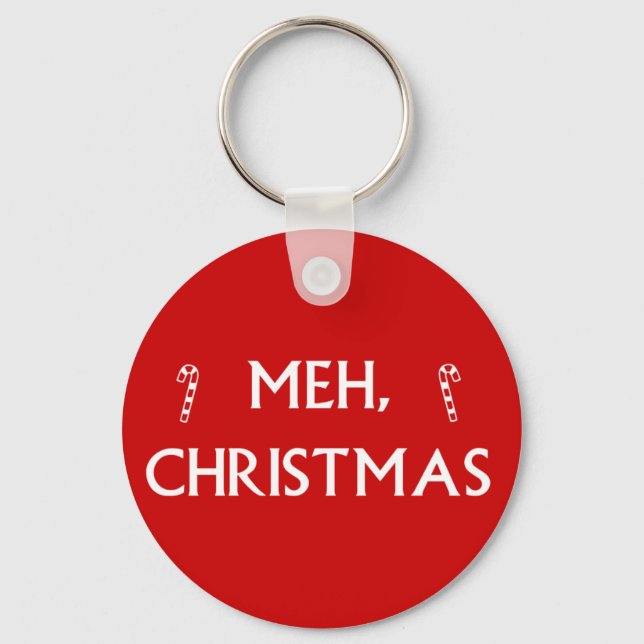 Meh Christmas Key Ring (Front)