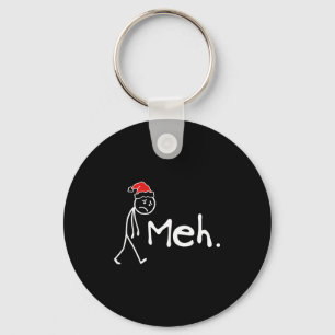 Meh. Funny Christmas Introvert  Key Ring